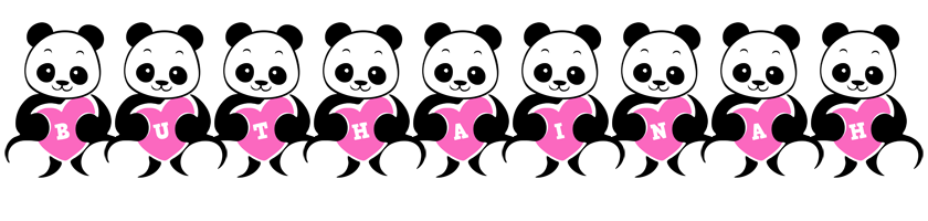 Buthainah love-panda logo