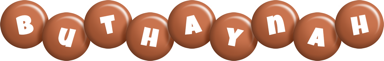 Buthaynah candy-brown logo