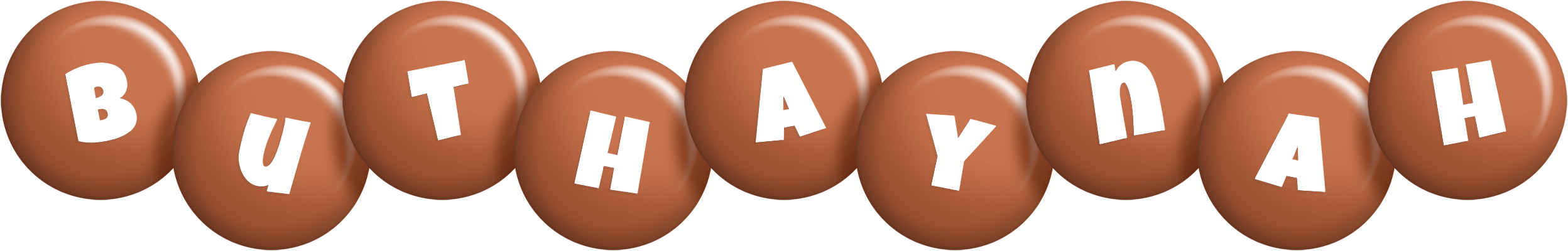 Buthaynah candy-brown logo