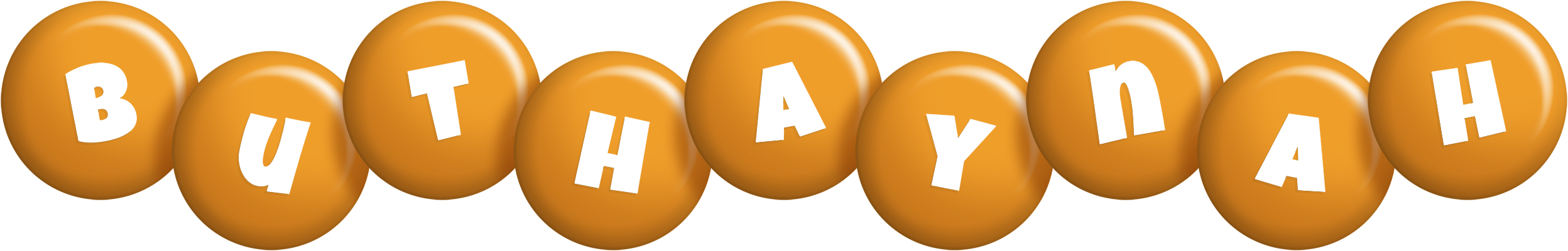 Buthaynah candy-orange logo
