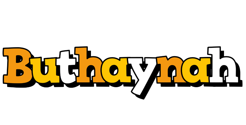 Buthaynah cartoon logo