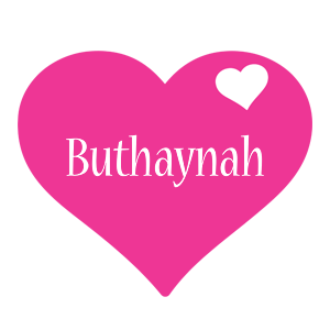 Buthaynah love-heart logo