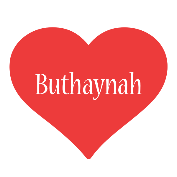 Buthaynah love logo