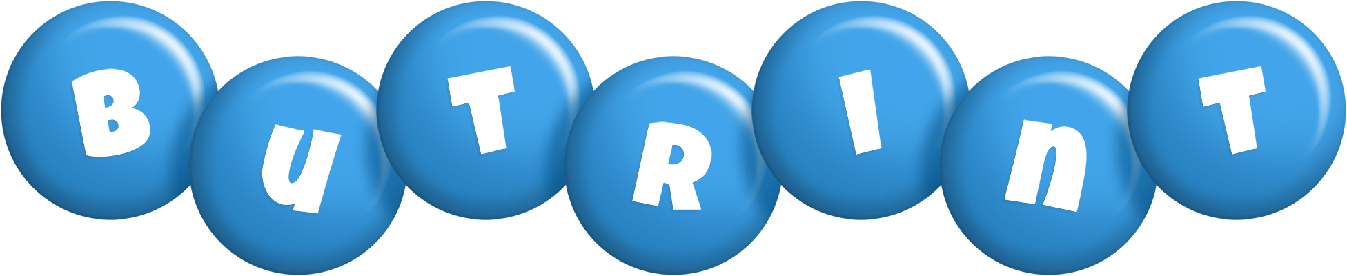 Butrint candy-blue logo