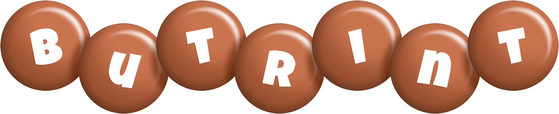 Butrint candy-brown logo