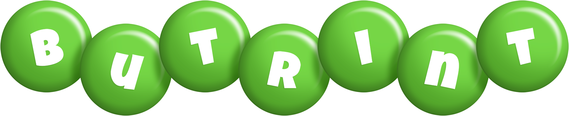 Butrint candy-green logo