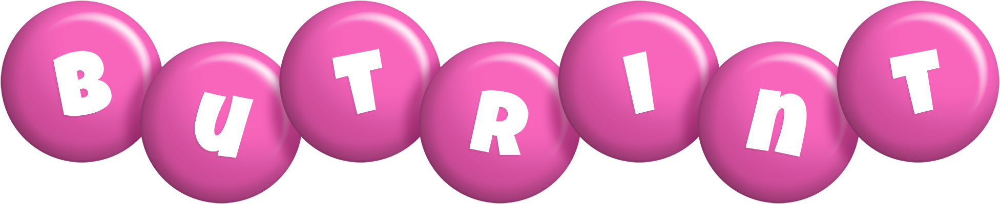 Butrint candy-pink logo