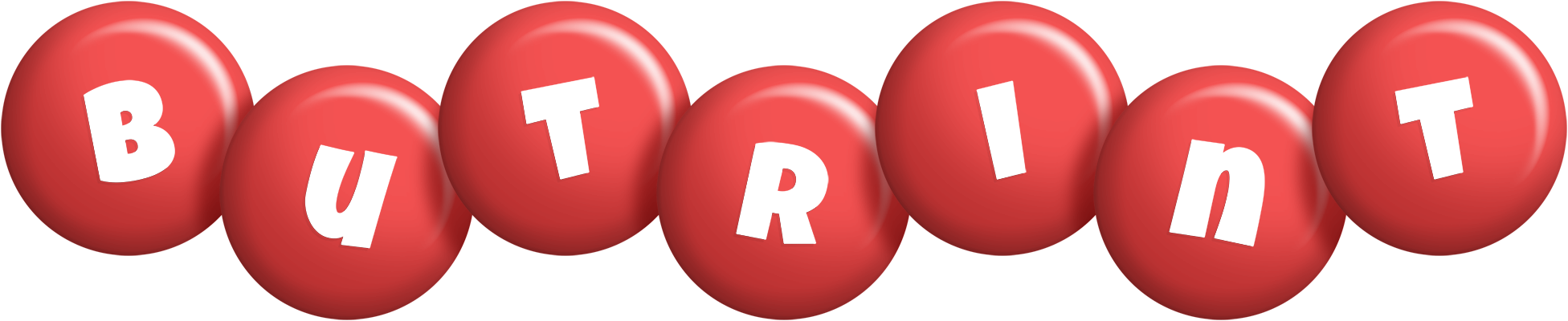 Butrint candy-red logo