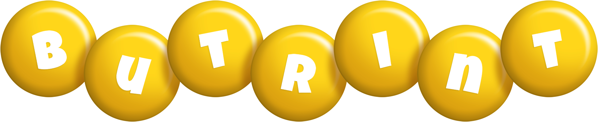 Butrint candy-yellow logo