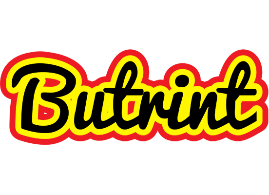 Butrint flaming logo