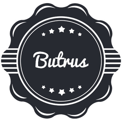 Butrus badge logo