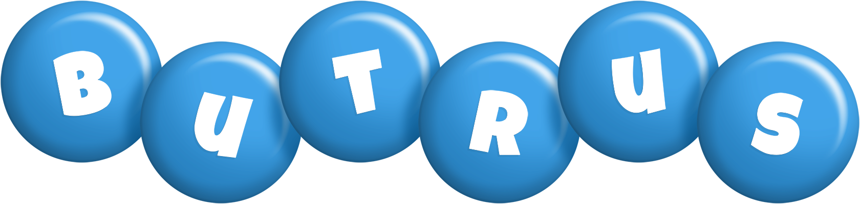 Butrus candy-blue logo