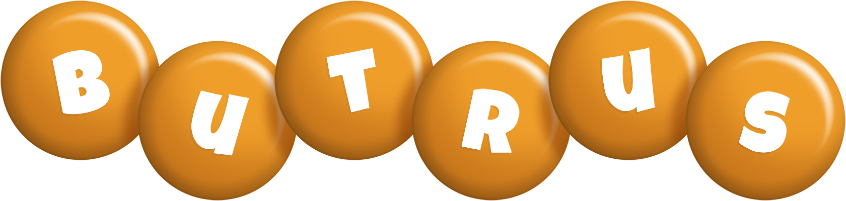 Butrus candy-orange logo