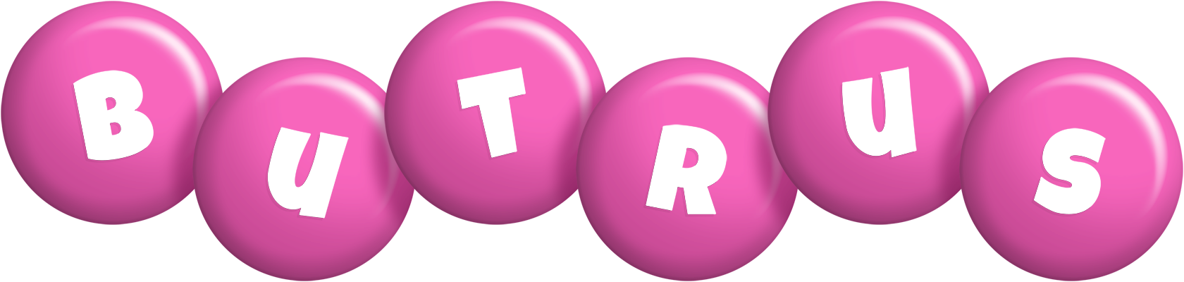 Butrus candy-pink logo