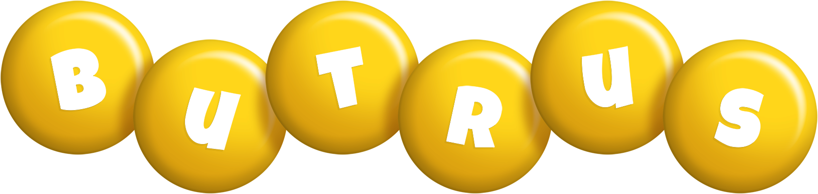 Butrus candy-yellow logo