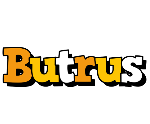 Butrus cartoon logo