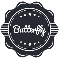 Butterfly badge logo