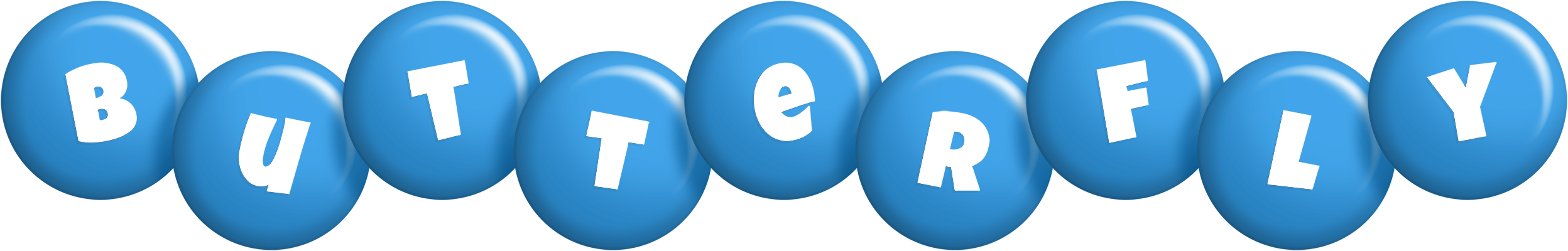 Butterfly candy-blue logo