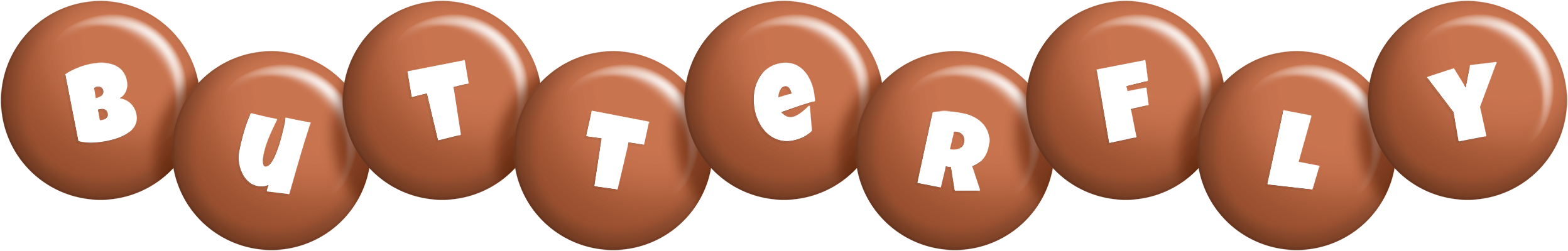 Butterfly candy-brown logo