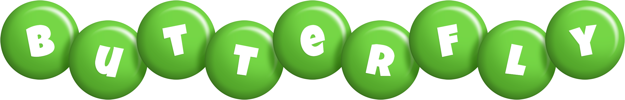 Butterfly candy-green logo