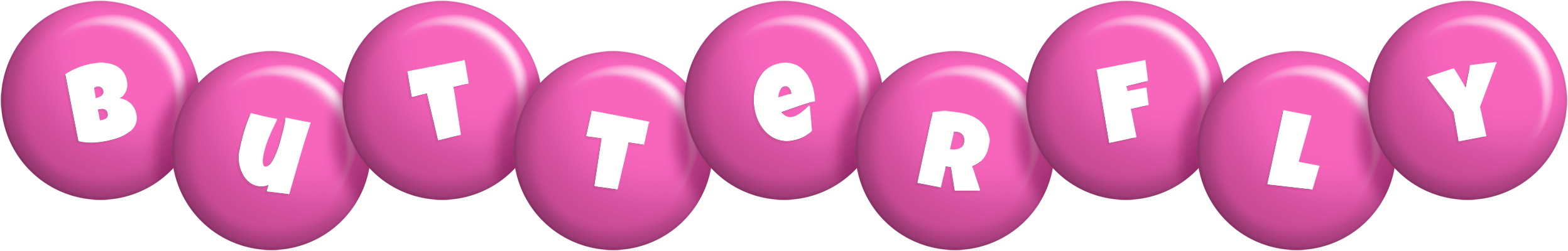 Butterfly candy-pink logo