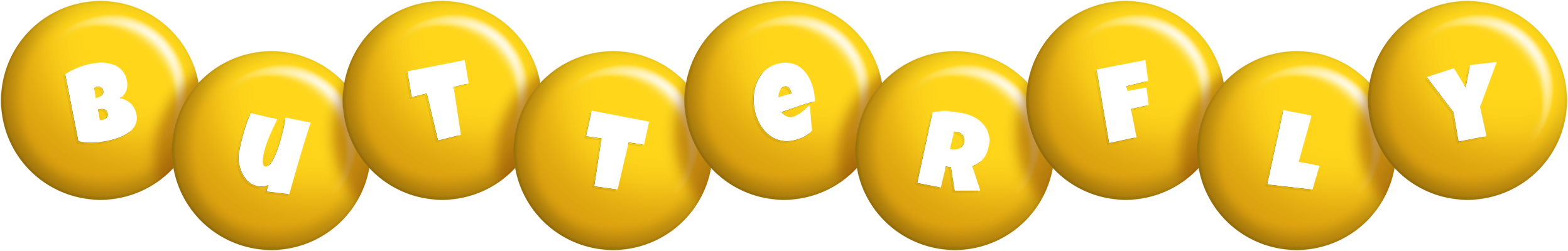 Butterfly candy-yellow logo
