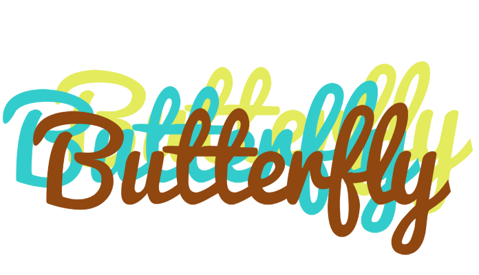 Butterfly cupcake logo