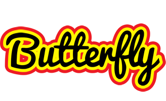 Butterfly flaming logo