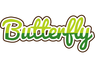 Butterfly golfing logo