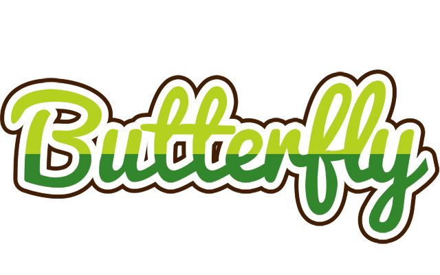 Butterfly golfing logo