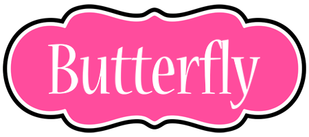 Butterfly invitation logo