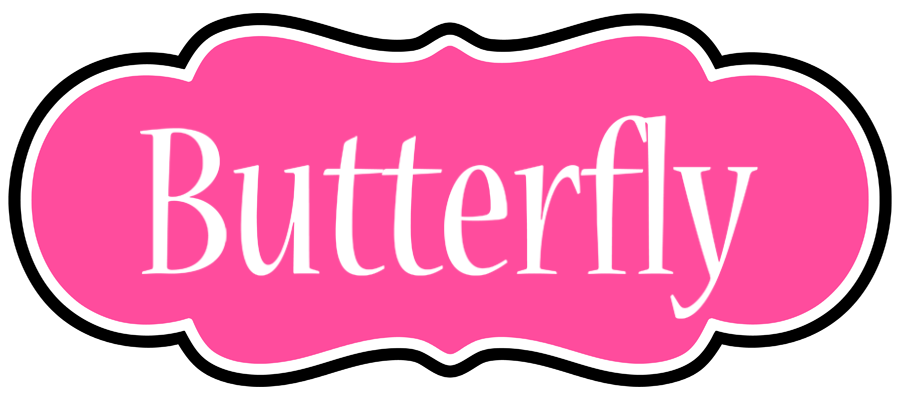 Butterfly invitation logo