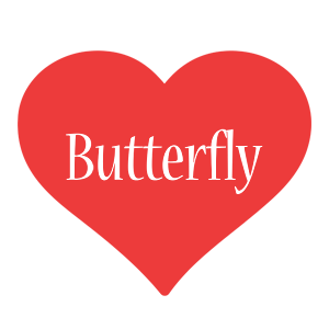 Butterfly love logo