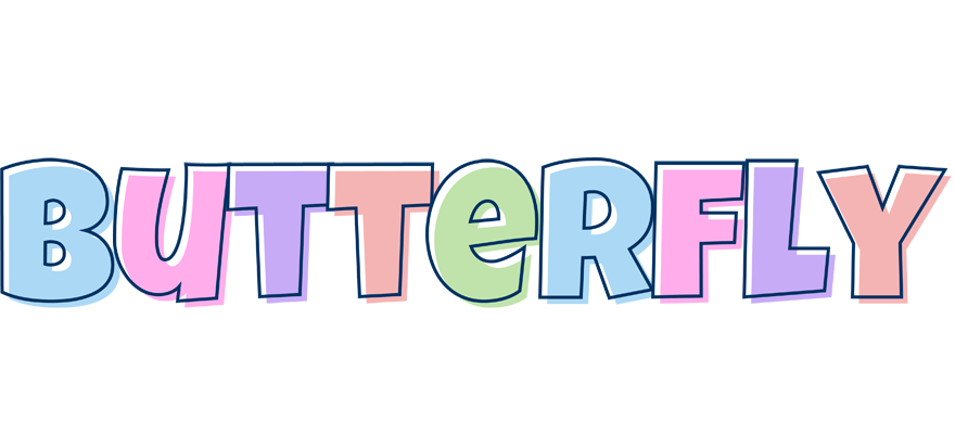 Butterfly pastel logo