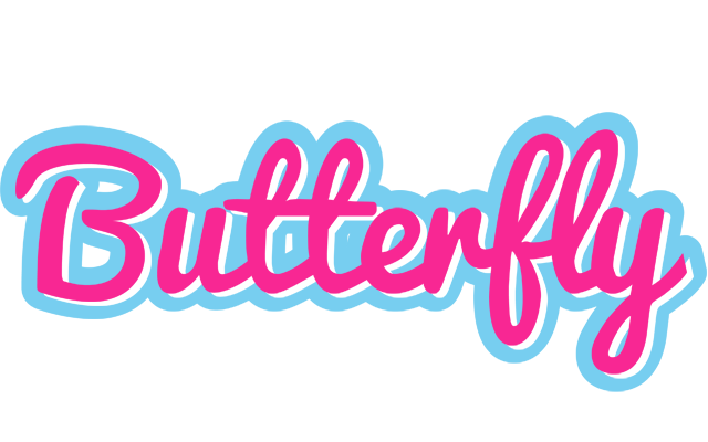 Butterfly popstar logo