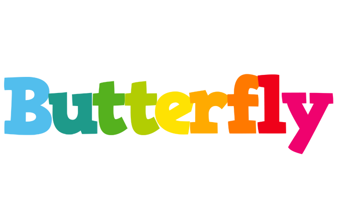Butterfly rainbows logo