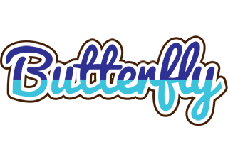 Butterfly raining logo