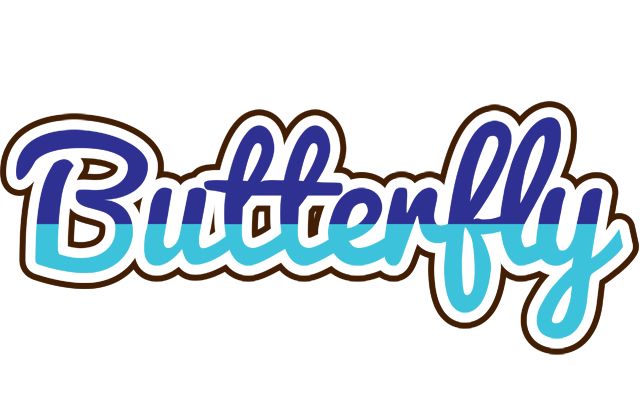 Butterfly raining logo