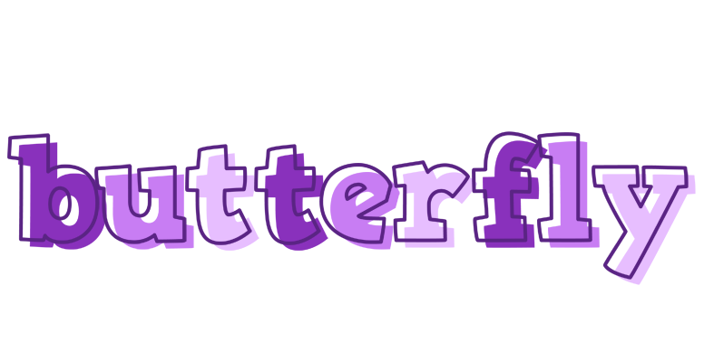 Butterfly sensual logo