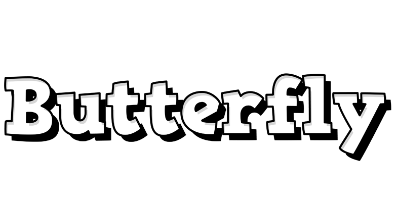 Butterfly snowing logo