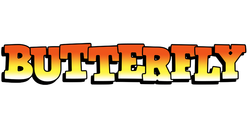 Butterfly sunset logo