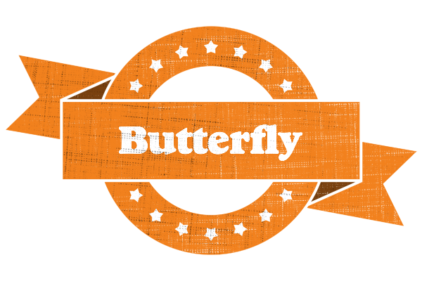 Butterfly victory logo