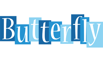 Butterfly winter logo