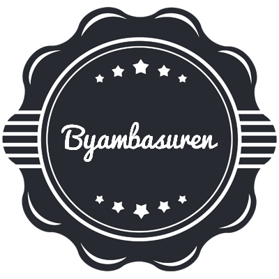Byambasuren badge logo