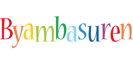 Byambasuren birthday logo