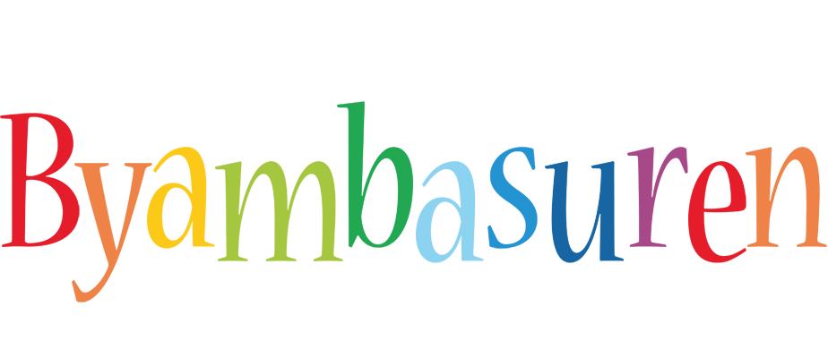 Byambasuren birthday logo