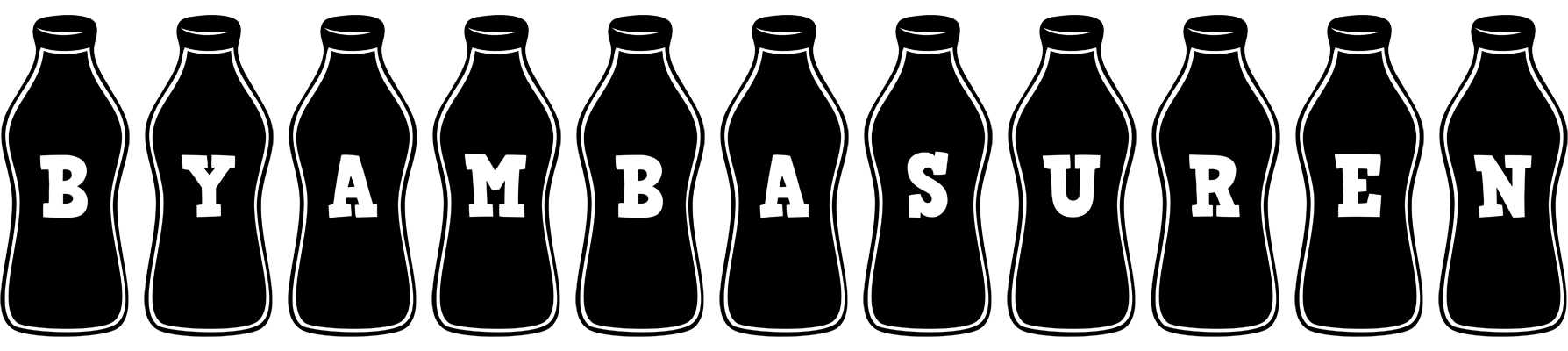 Byambasuren bottle logo