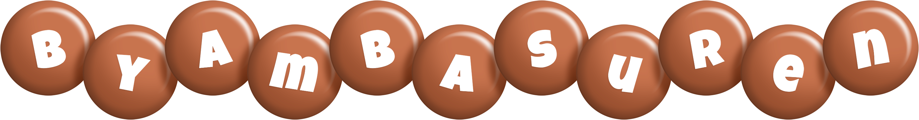 Byambasuren candy-brown logo