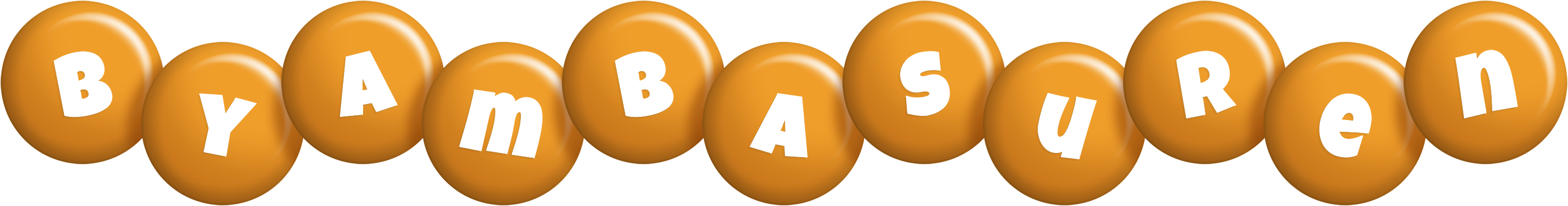 Byambasuren candy-orange logo