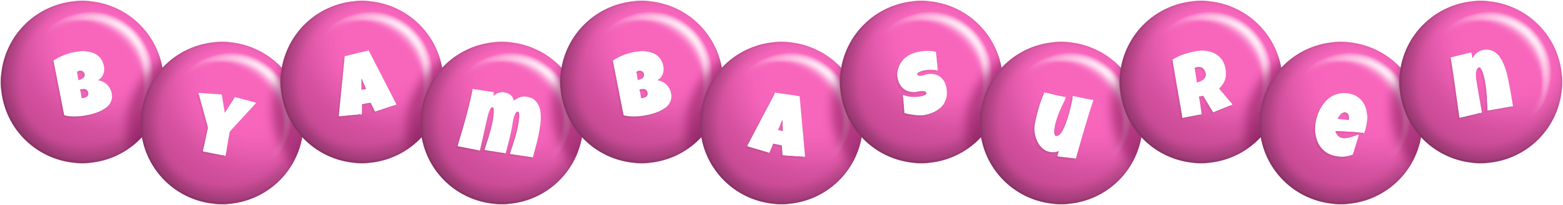 Byambasuren candy-pink logo